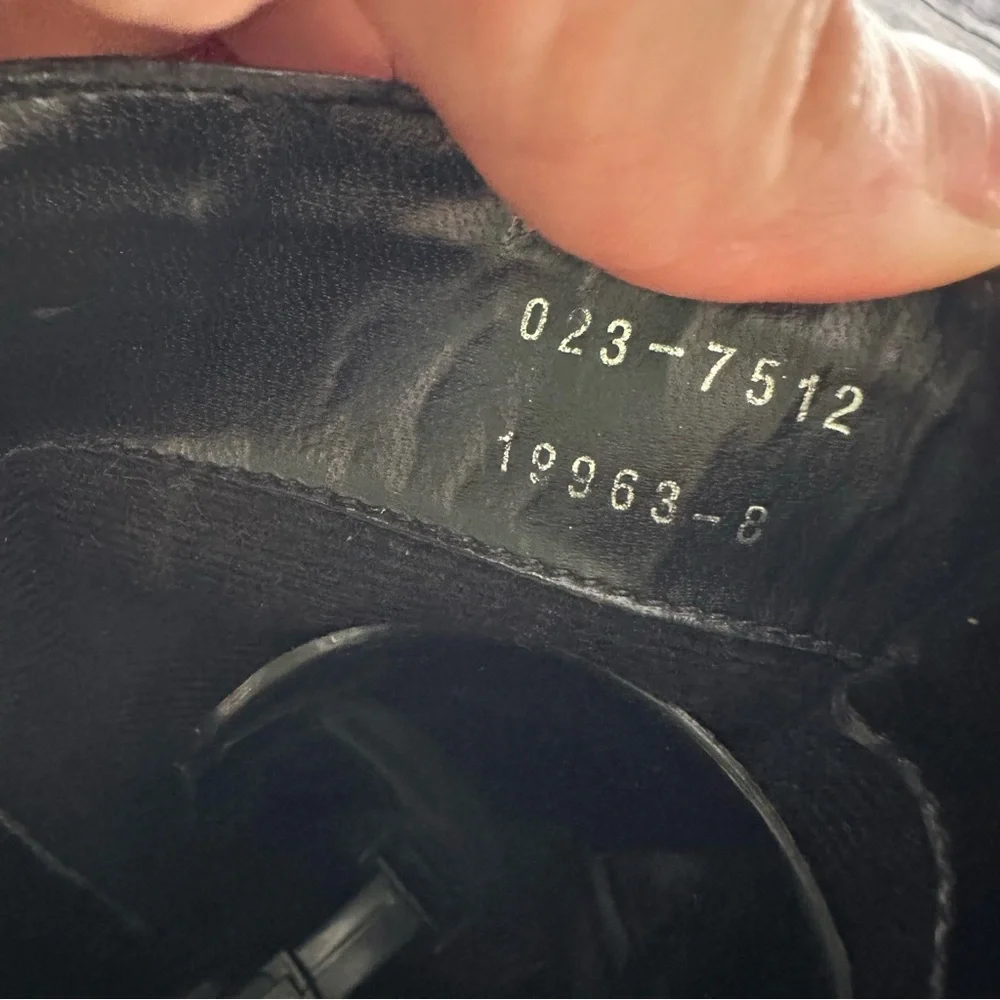 Vintage 90’s Worthington Square Toe Black Leather Tall Boots - Picture 9 of 9